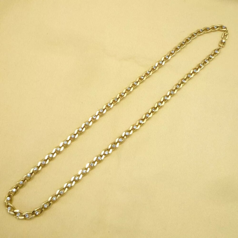 Authentic Givenchy Givenchy Rhinestone Necklace G… - image 4